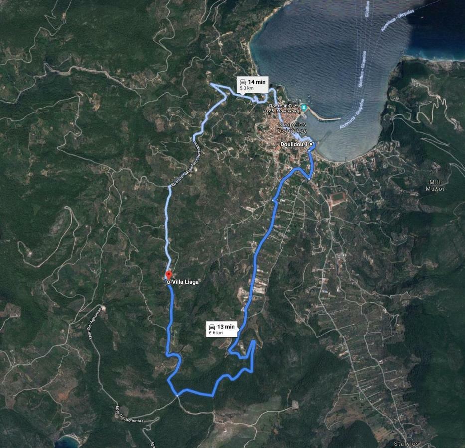 Liagka Villa Skopelos Eksteriør billede